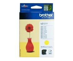 Brother LC-121Y rašalo kasetė, Geltona