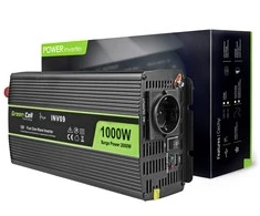 Green Cell Žalias Cell Inverteris 12V/230V 1000W/2000W Sinusinė išėjimo įtampa Žalias Cell