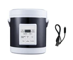 Abbahome Automobilinis daugiafunkcinis puodas 1,6l (12/24V)