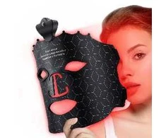 BAR OF BEAUTY LED šviesos terapijos kaukė veidui LED Facial Mask Juodas