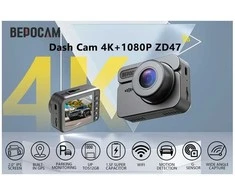BEPOCAM ZD47 Automobilinis vaizdo registratorius 4K+1080P