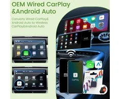 CarlinKit 5.0 Mini Ultra belaidis CarPlay ir Android Auto adapteris