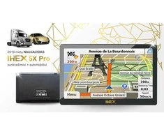 GPS navigacijos modelis IHEX 7X Pro, 7" ekranas, navigacija sunkvežimiui ir lengvajai