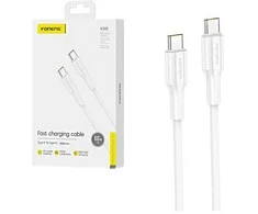 Foneng XS01 60W USB-C į USB-C laidas, 1m (baltas)