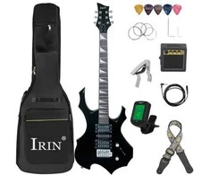 IRIN 6 stygų elektrinė gitara – 24 ladų Maple korpusas su tremolo sistema ir pilnu aksesuarų rinkiniu