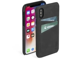 Dėklas Krusell Sunne 2 kortelių dangtelis Apple iPhone XS Max vintage juodas