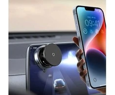 Magnetinis telefono laikiklis automobiliui – 360° reguliuojamas, sulankstomas su vakuumine pagrindo fiksacija