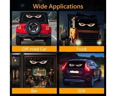 Mirksintis VELNIO AKYS LED skydelis automobiliams, sunkvežimiams, sedanams, visureigių priekinio stiklo langams