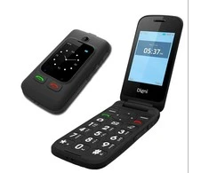 Mobilus Telefonas E-Star DigniFlip, Raudonas (Pažeista pakuotė)