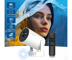 Portable Projektorius Pro+ Nešiojamas išmanus projektorius su Android 11, WiFi 6 ir 4K palaikymu namų kino patirčiai