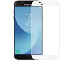 Samsung Galaxy J3 2017 telefono ekrano baltos spalvos apsauginis stiklas