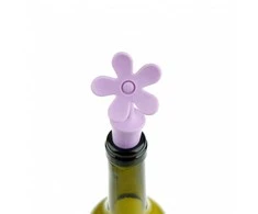 Silikoninis gėrimo butelio kamštis (Violetinis)