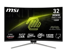 Žaidimų Monitorius MSI MAG 325CQRXF E2- Matinis 32" WQHD 2560 x 1440 / VA / 240Hz / 0.5ms / HDMI 2.0 / DP / USB 3.0 / USB Type-C - RENEW (Atnaujinta)