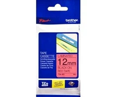 Brother | TZE-431 Laminated Tape | Juodas on Raudona | TZe | 8 m | 1.2 cm