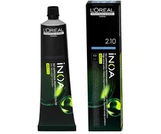 L‘Oreal Professionnel iNOA plaukų dažai | spalva: 2.10 - Deep Dark Ash Blonde, 60 ml