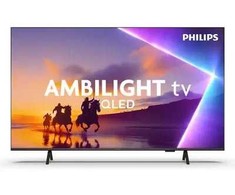 Televizorius Philips 4K QLED Ambilight TV | 43PUS8450/12 | 43 | Smart TV | TITAN OS | UHD | Juodas