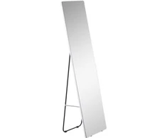 HOMCOM Viso ilgio veidrodis Stovintis veidrodis 45x160cm Sieninis veidrodis Spintos veidrodis Tualetinis veidrodis Miegamojo kambarys Svetainė Sidabrinė