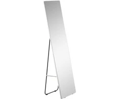 HOMCOM Viso ilgio veidrodis Stovintis veidrodis 45x160cm Sieninis veidrodis Spintos veidrodis Tualetinis veidrodis Miegamojo kambarys Svetainė Sidabrinė