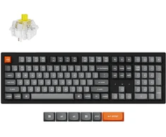Keychron K10 Max QMK/VIA RGB – US išdėstymas – Super Banana (K10M-H4) Belaidė Žaidimų Klaviatūra