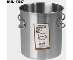 Mil-Tec nerūdijančio plieno puodukas 800ml (VIELINĖ RANKENA)