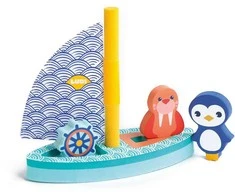 Ludi - Bathing boat with foam figures - (LU40082)