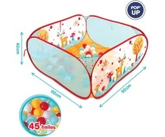Ludi - Play pen with balls - Forest - (LU20005)