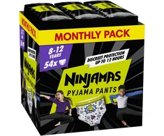 Pampers Ninjamas Pižaminės Kelnaitės Space, 54 Sauskelnės, 27-43 kg
