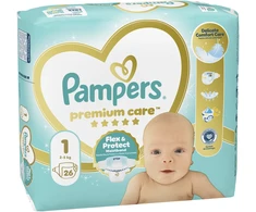Pampers Premium Care Sauskelnės, 1 Dydis (Mini), 26 vnt., 2-5 kg