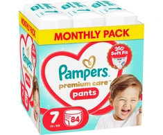 Pampers Premium Care Sauskelnės-Kelnaitės, 7 Dydžio, 84 vnt.