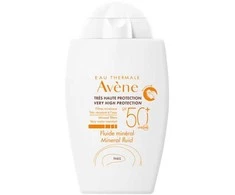 Avene Mineral Fluid SPF 50+ veido fluidas nuo saulės, 40 ml