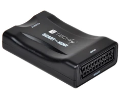 TECHLY kompaktiškas konverteris iš SCART į HDMI skaleris 720p/1080p