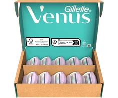 Keičiamos skustuvo galvutės moterims Gillette Venus ComfortGlide Breeze, 10 vnt.