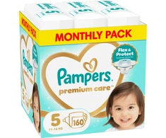 Pampers Premium Care Tape Sauskelnės, 5 Dydis, 160 vnt.