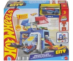 Mattel HOT WHEELS CITY rinkinys – Centrinė policijos stotis (JHL74)
