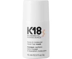 Nenuplaunama atkuriamoji plaukų kaukė K18 Leave-in Molecular Repair Hair Mask, 15 ml