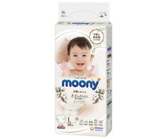 Sauskelnės  MOONY Natural L 9-14 kg 38 vnt.