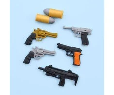 IWAKO trintukų- dėlionių rinkinys "Model Gun" ER-BRI035