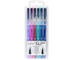 Marvy Uchida Rašikliai teptukiniu galiuku Le Pen Flex 4800-6B Jewel, 6vnt.