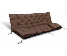 Aio Factory Sodo pagalvėlė 120x60x50 cm + 2 pagalvėlės sūpynėms, atsparios vandeniui, rudos spalvos
