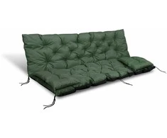 Aio Factory Sodo pagalvėlė 150x60x50 cm + 2 pagalvėlės sūpynėms, atsparios vandeniui, žalios spalvos