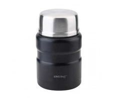 King Hoff Maisto termosas, plieno, 0,5 l, juodas, „Kinghoff“