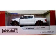 KiNSMART automobilis, 2022 Ford F-150 Raptor, baltas