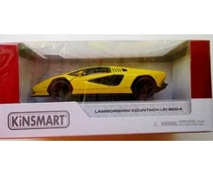KiNSMART automobilis, Lamborghini Countach LPI 800-4, geltonas