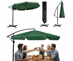 Sulankstomas sodo skėtis, 350 cm, su užvalkalu, didelis skėtis nuo saulės, atsparus oro sąlygoms, lauko stogelis