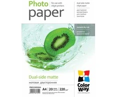 „ColorWay“ matinis dvipusis fotopopierius | 220 g/m² | A4