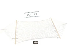 GOCAN lauko siūlų hamakas 200 x 132 cm, medvilninė tinklelio konstrukcija, dvivietis NH01