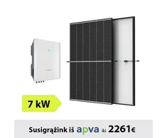 7kW Saulės elektrinės komplektas: Sungrow inverteris + TrinaSolar saulės moduliai