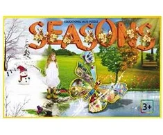PIO Lavinanti maxi dėlionė SEASONS (Anglų kalba), 3-6 metų vaikams