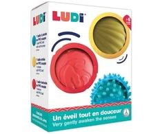 LUDI sensoriniai kamuoliukai, 3 vnt.