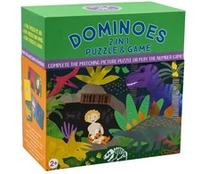 Rock Žaidimas domino-dėlionė 2in1, Dinozaurai